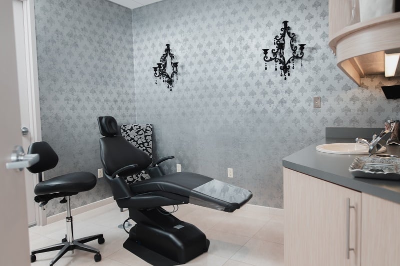 Contemporary treatment room at Guyette Med Spa in Scottsdale & Avondale, AZ